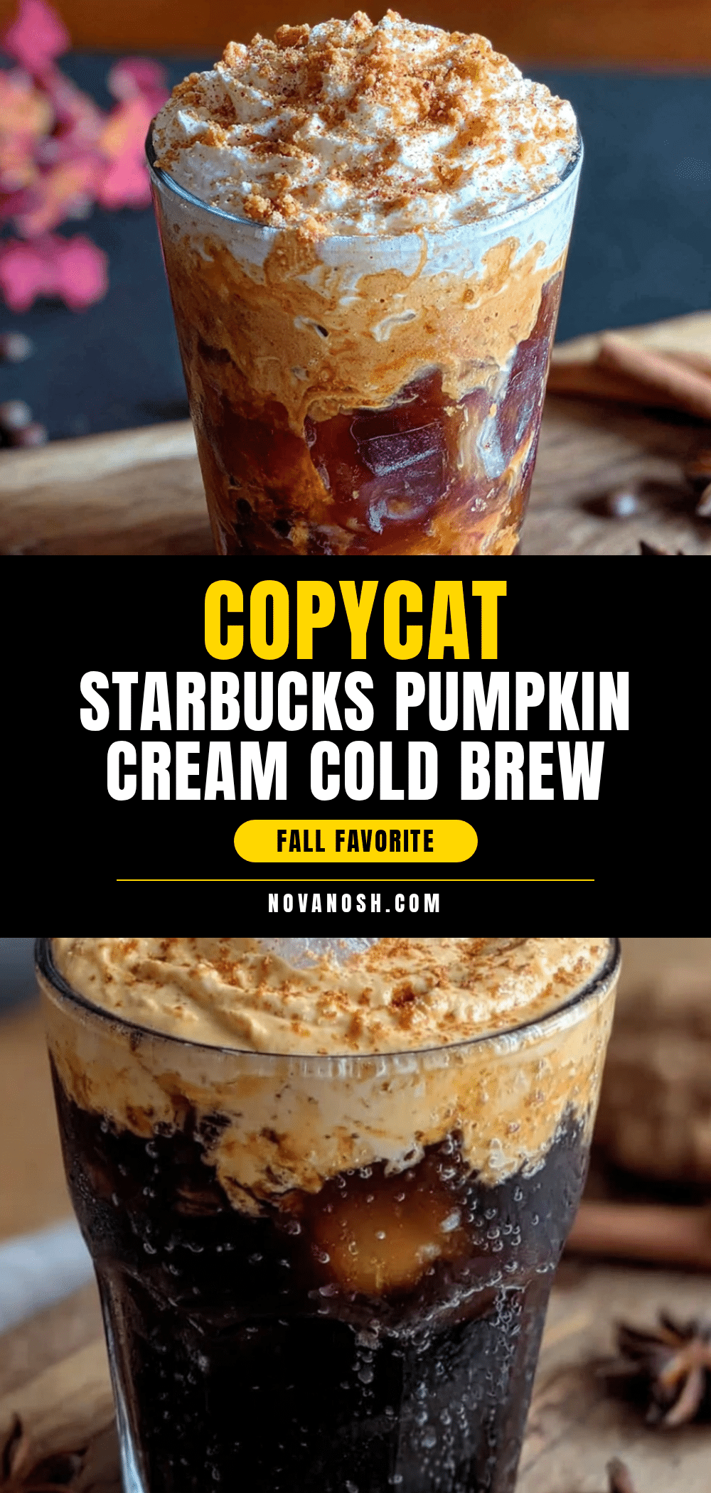 copycat Starbucks pumpkin cream cold foam cold brew recipe