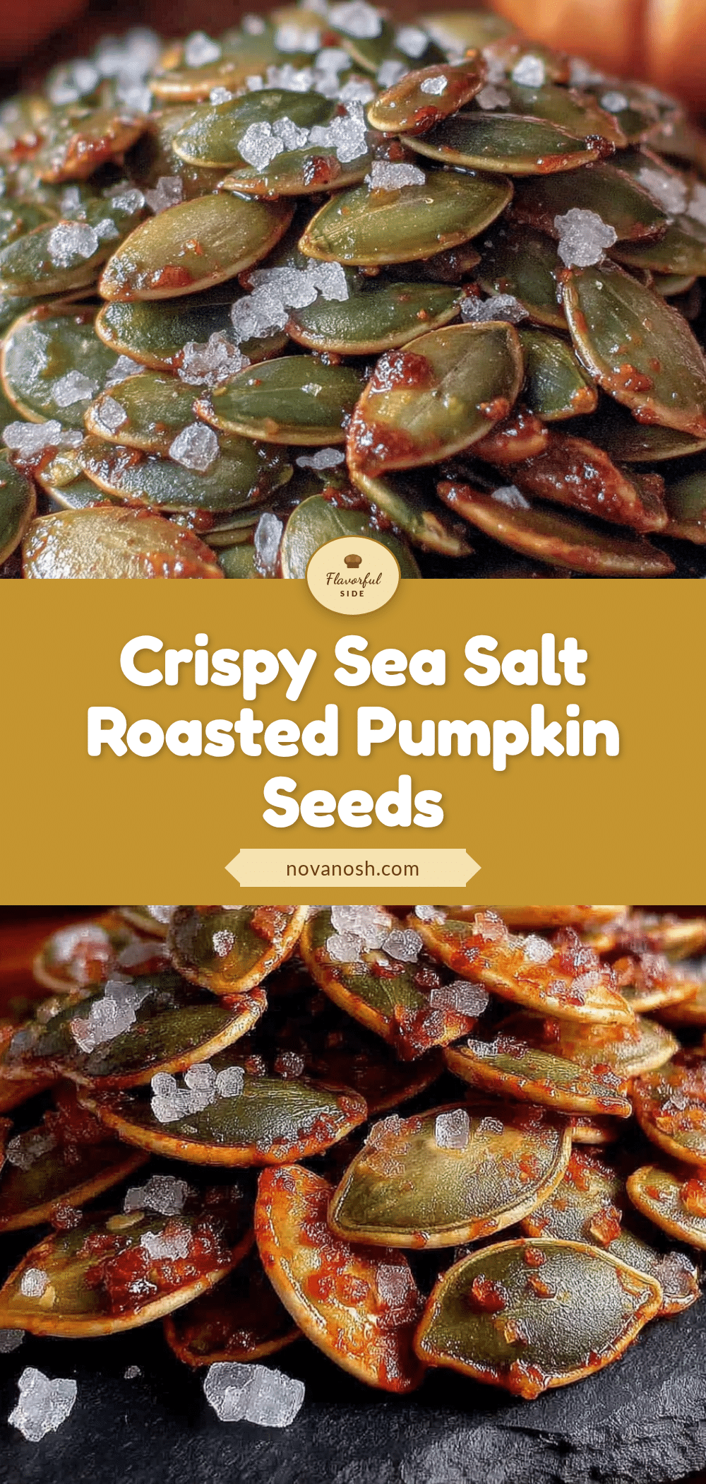 crispy sea salt roasted pumpkin seeds recipe