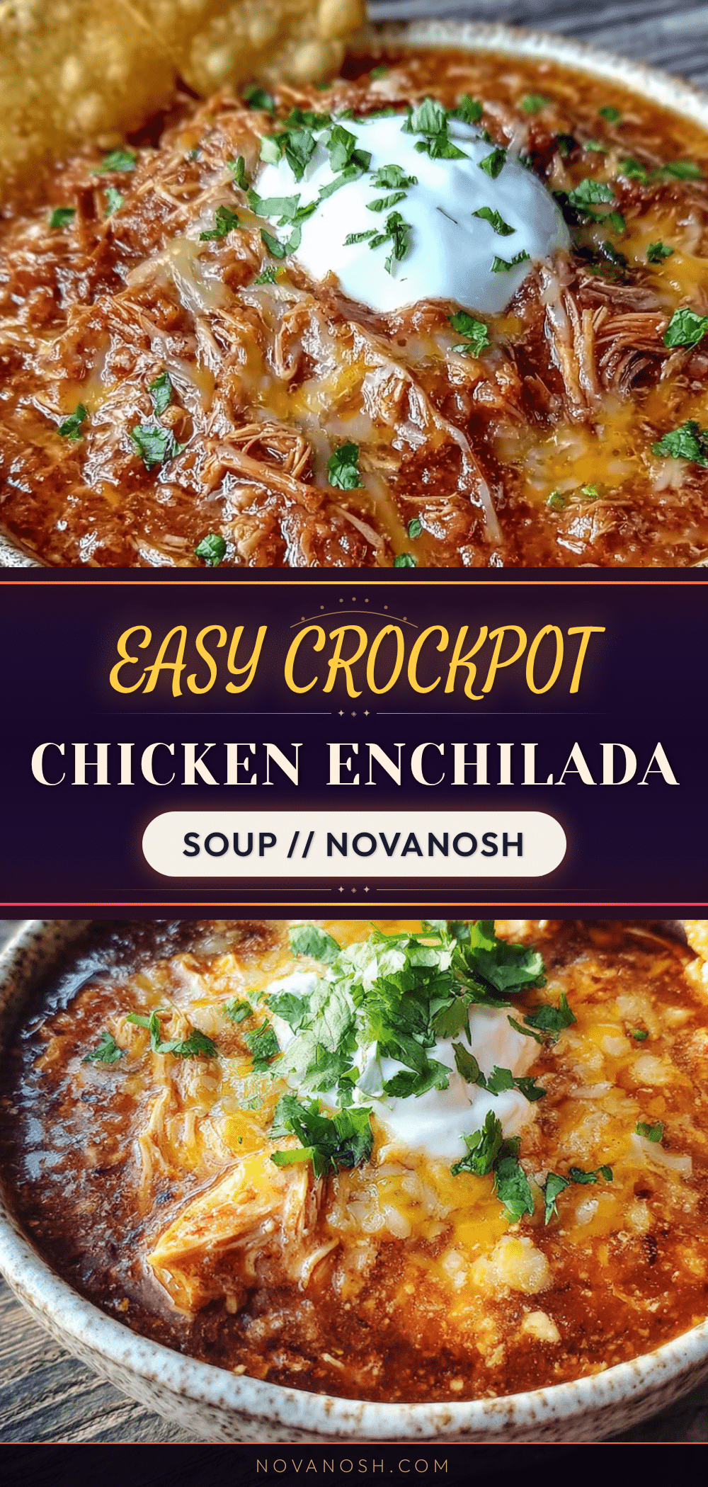 crockpot chicken enchilada soup recipe