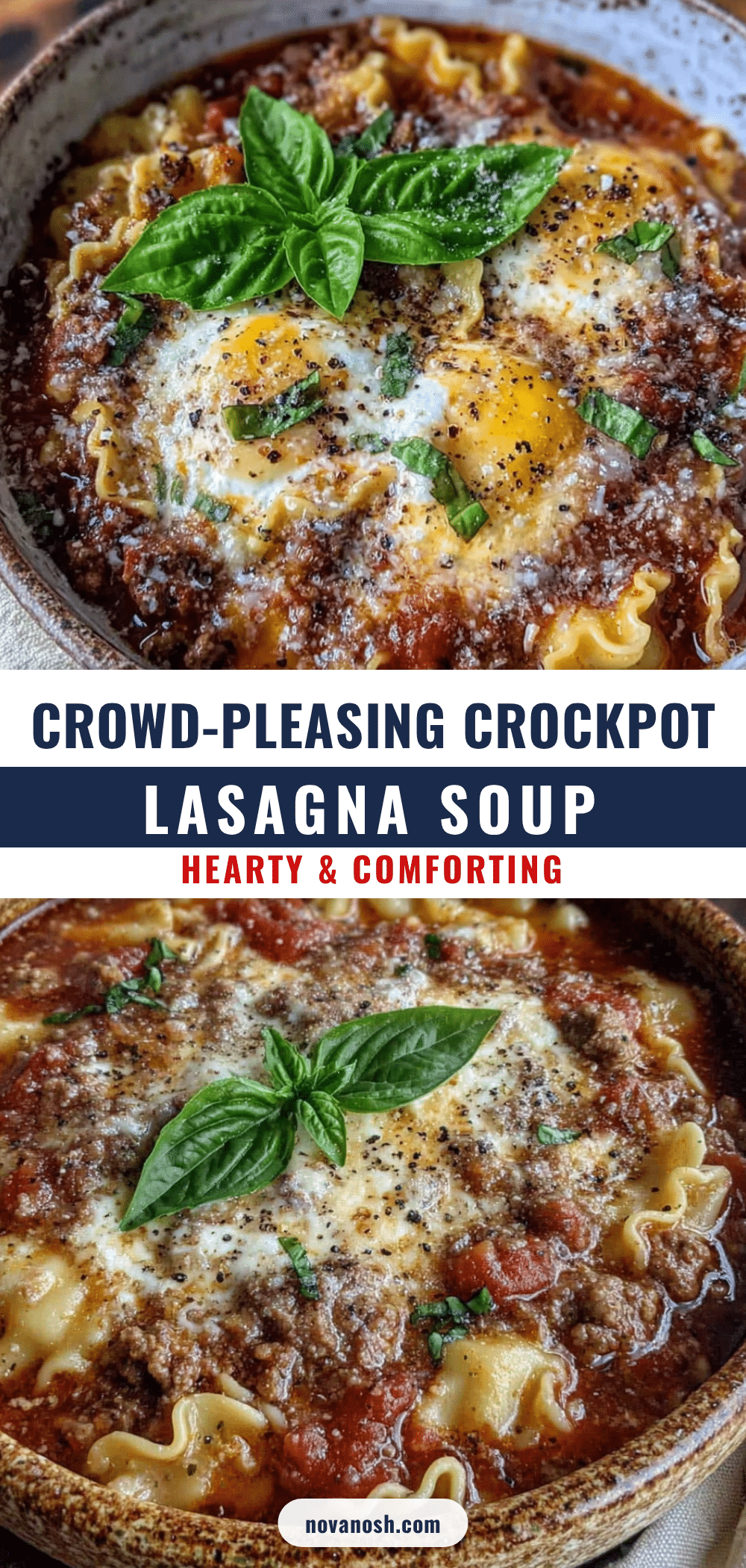 crockpot lasagna soup recipe