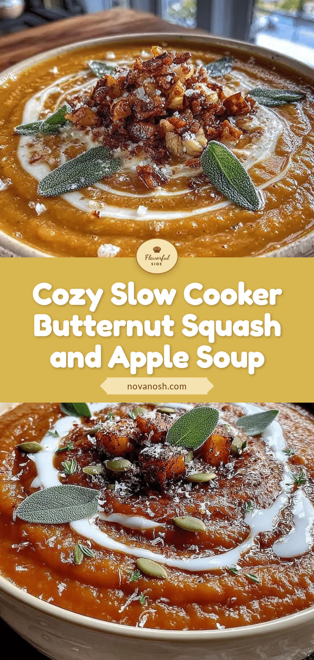 easy slow cooker butternut squash and apple soup recipe