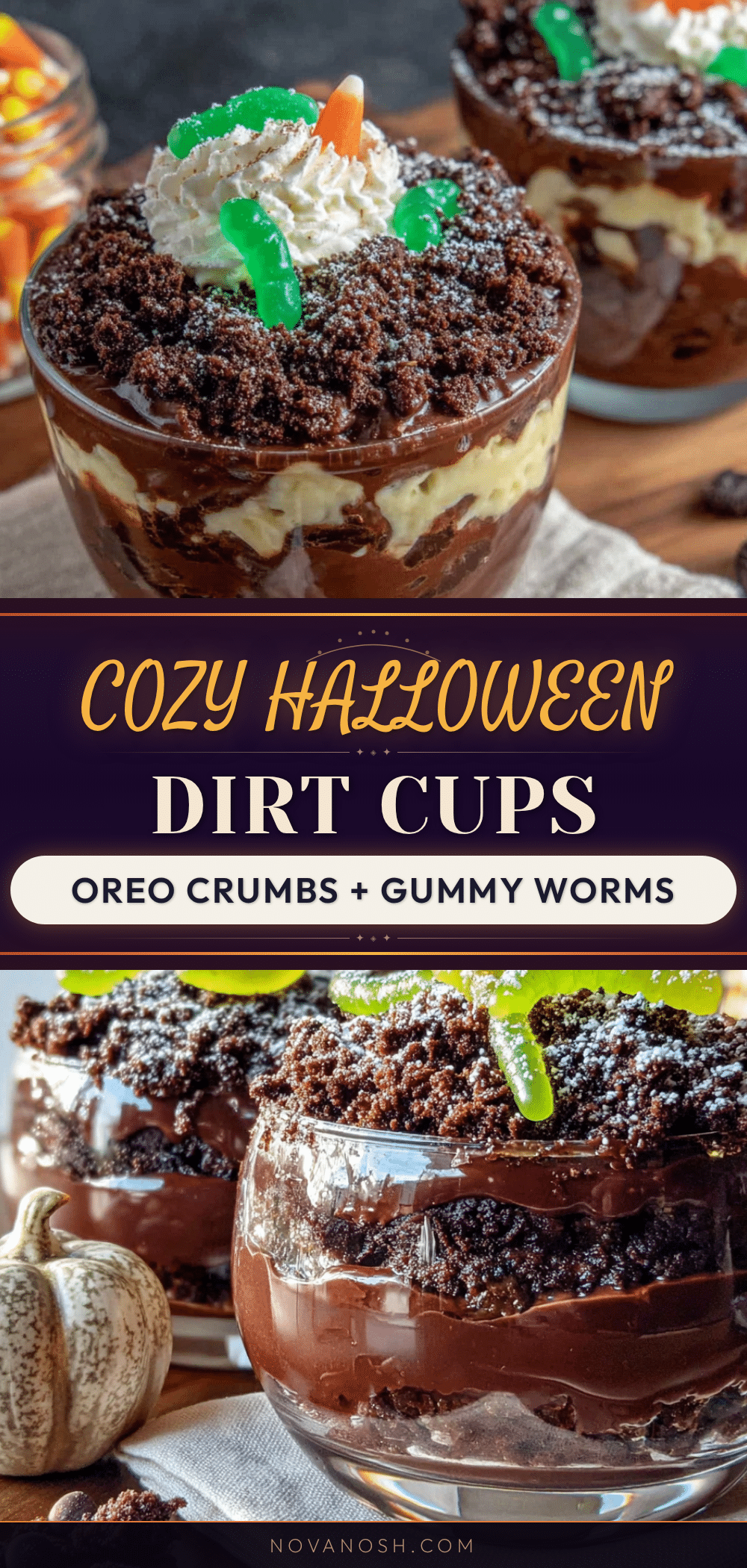 halloween dirt cups recipe