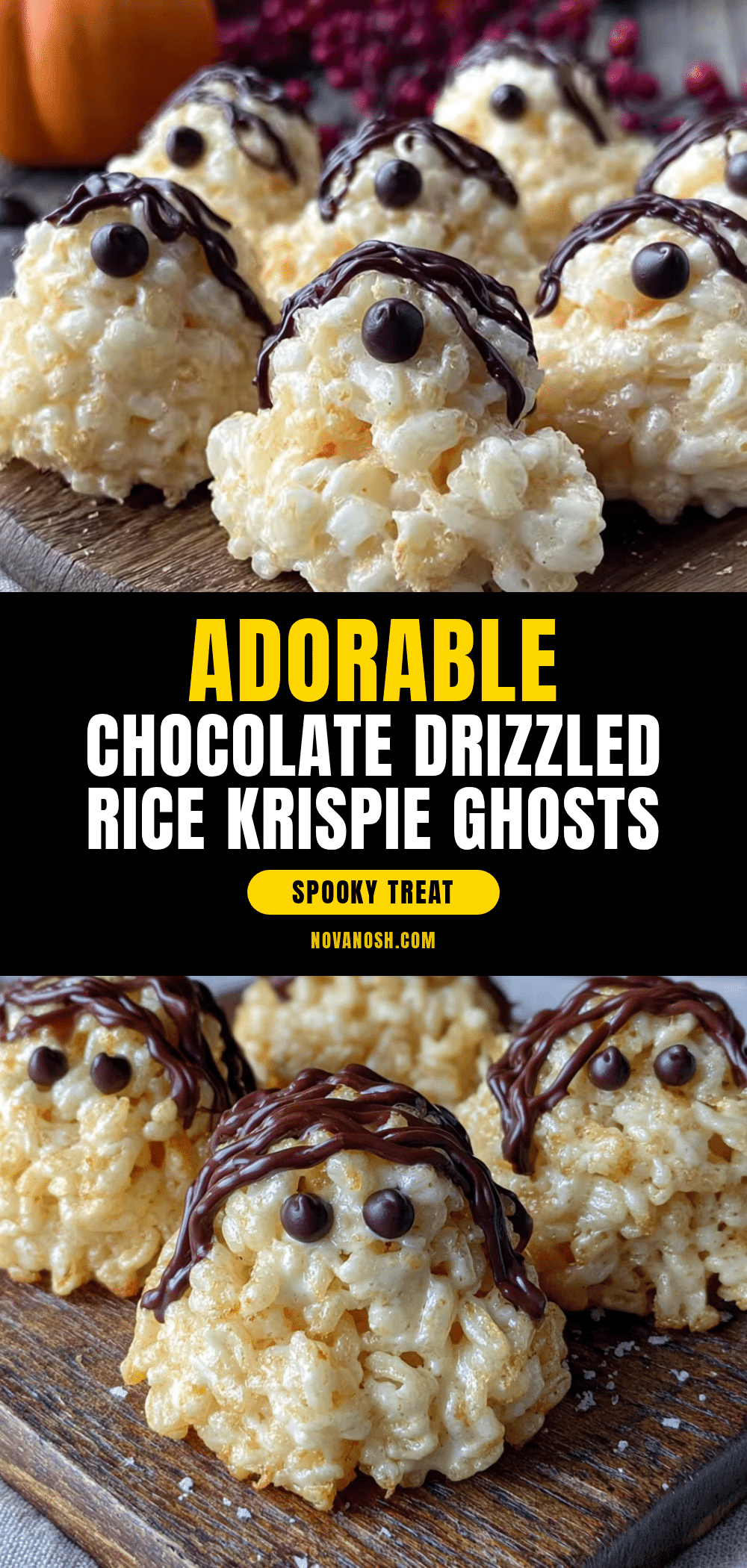halloween rice krispie ghosts recipe