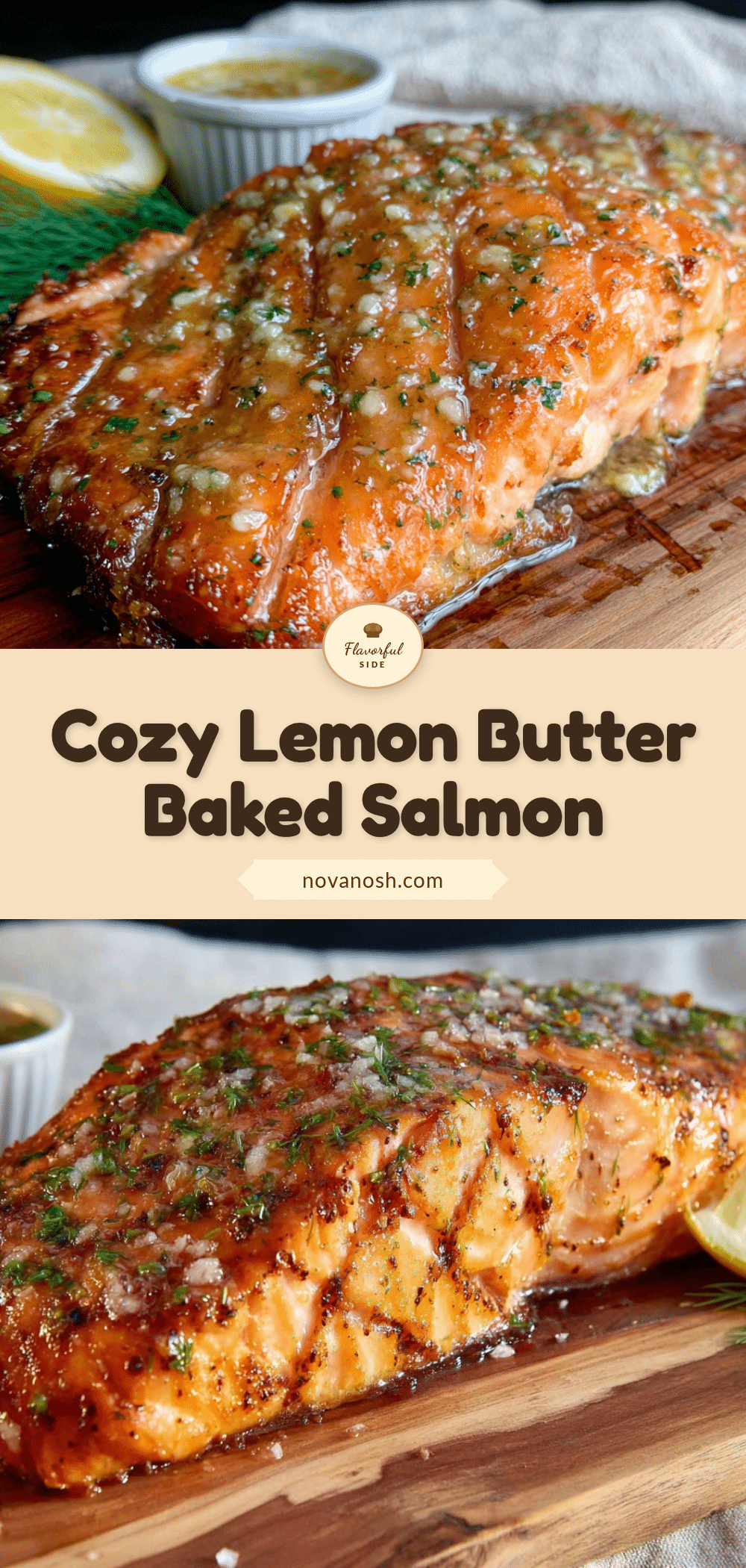 lemon butter baked salmon recipe