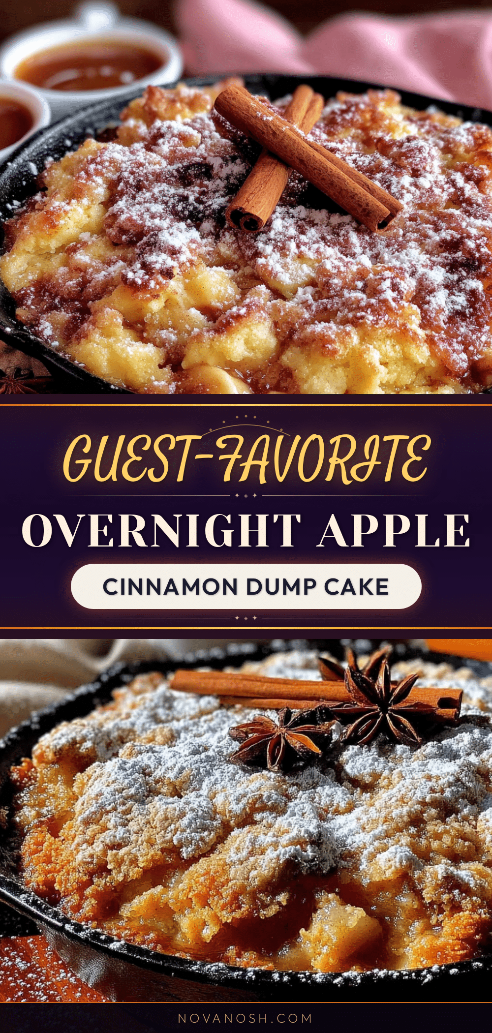 overnight apple cinnamon dump cake recipe
