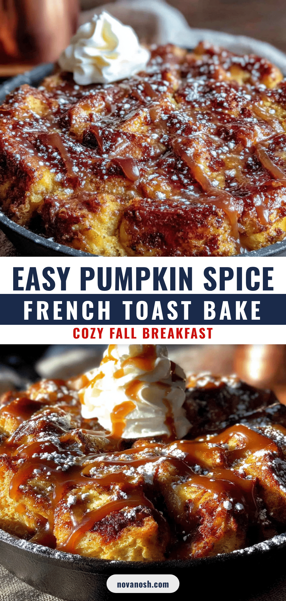 pumpkin spice french toast bake recipe