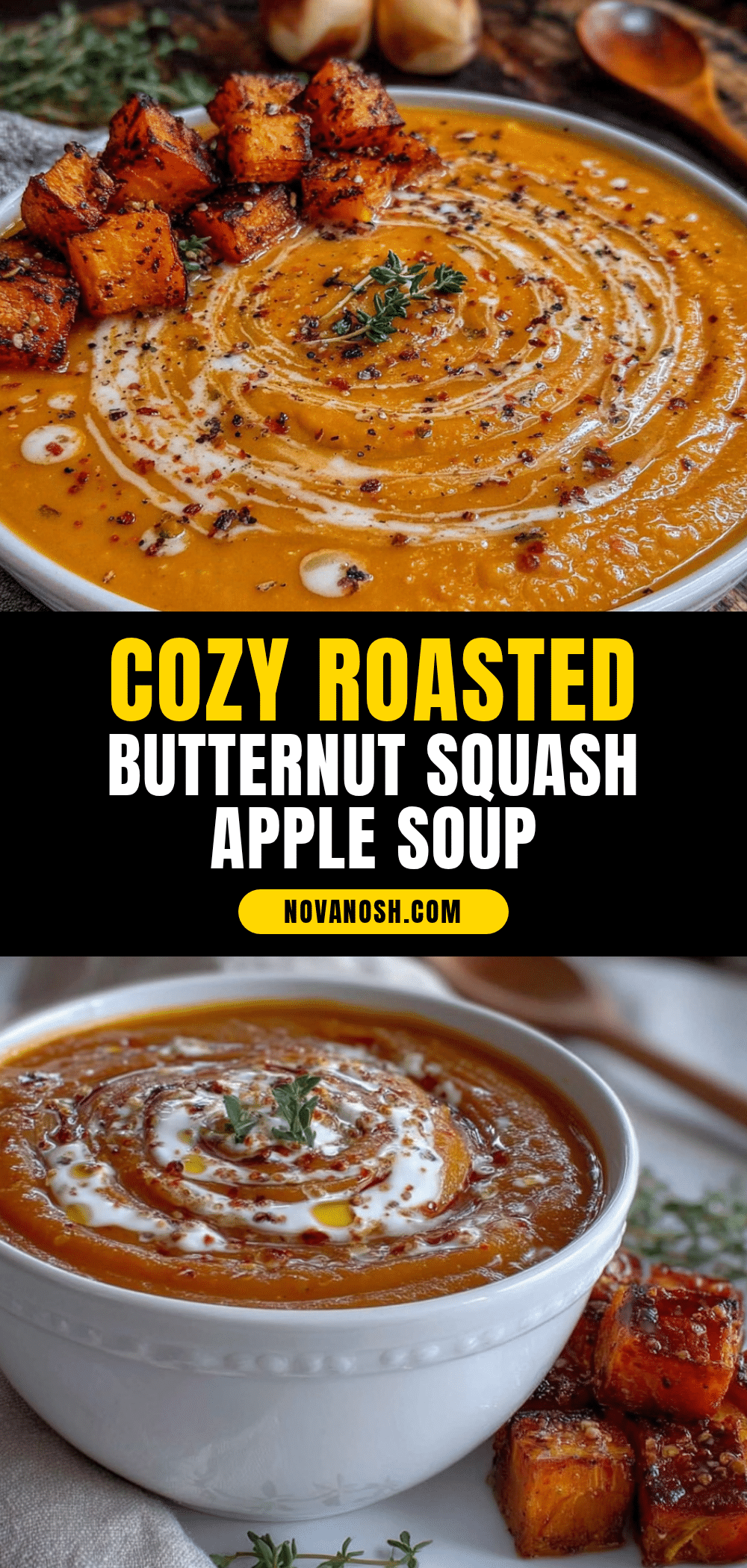 roasted butternut squash and apple soup recipe