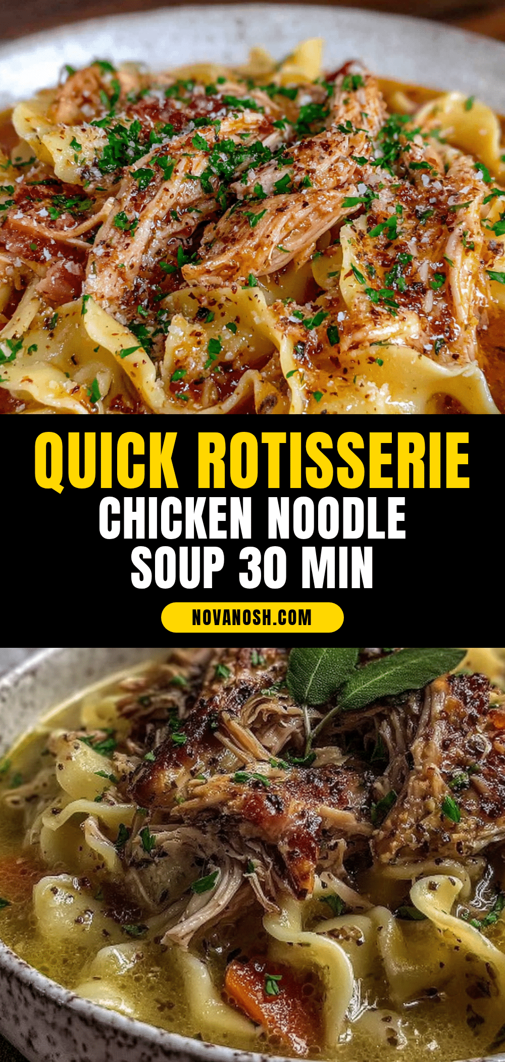 rotisserie chicken noodle soup recipe