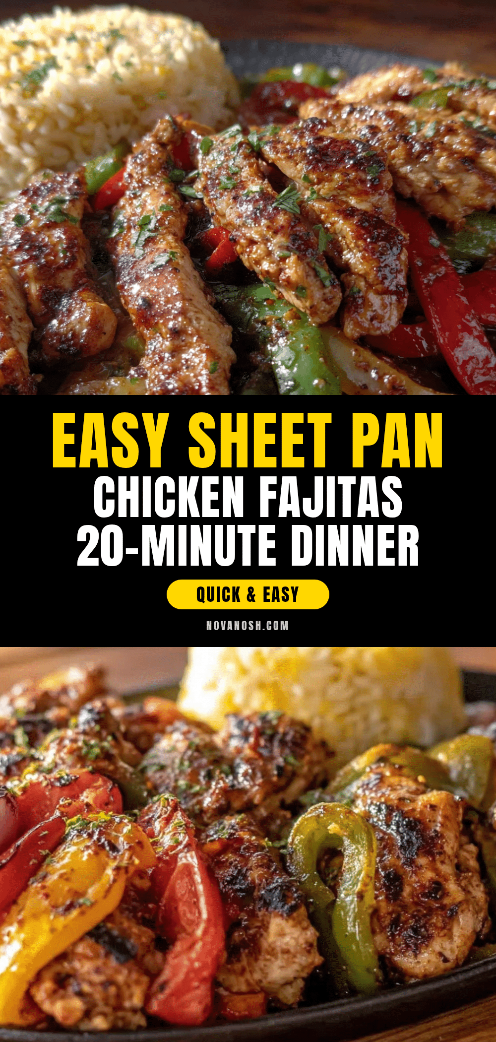 sheet pan chicken fajitas recipe