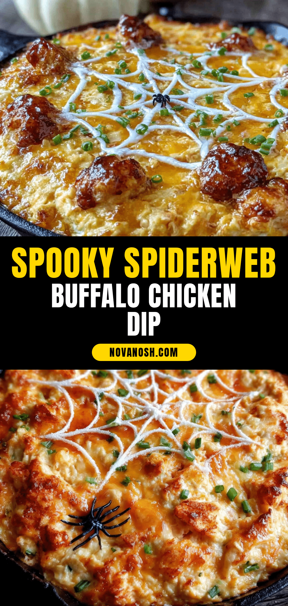 spiderweb buffalo chicken dip recipe