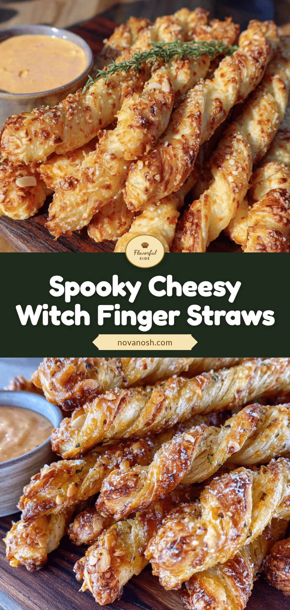 witch finger cheese straws recipe
