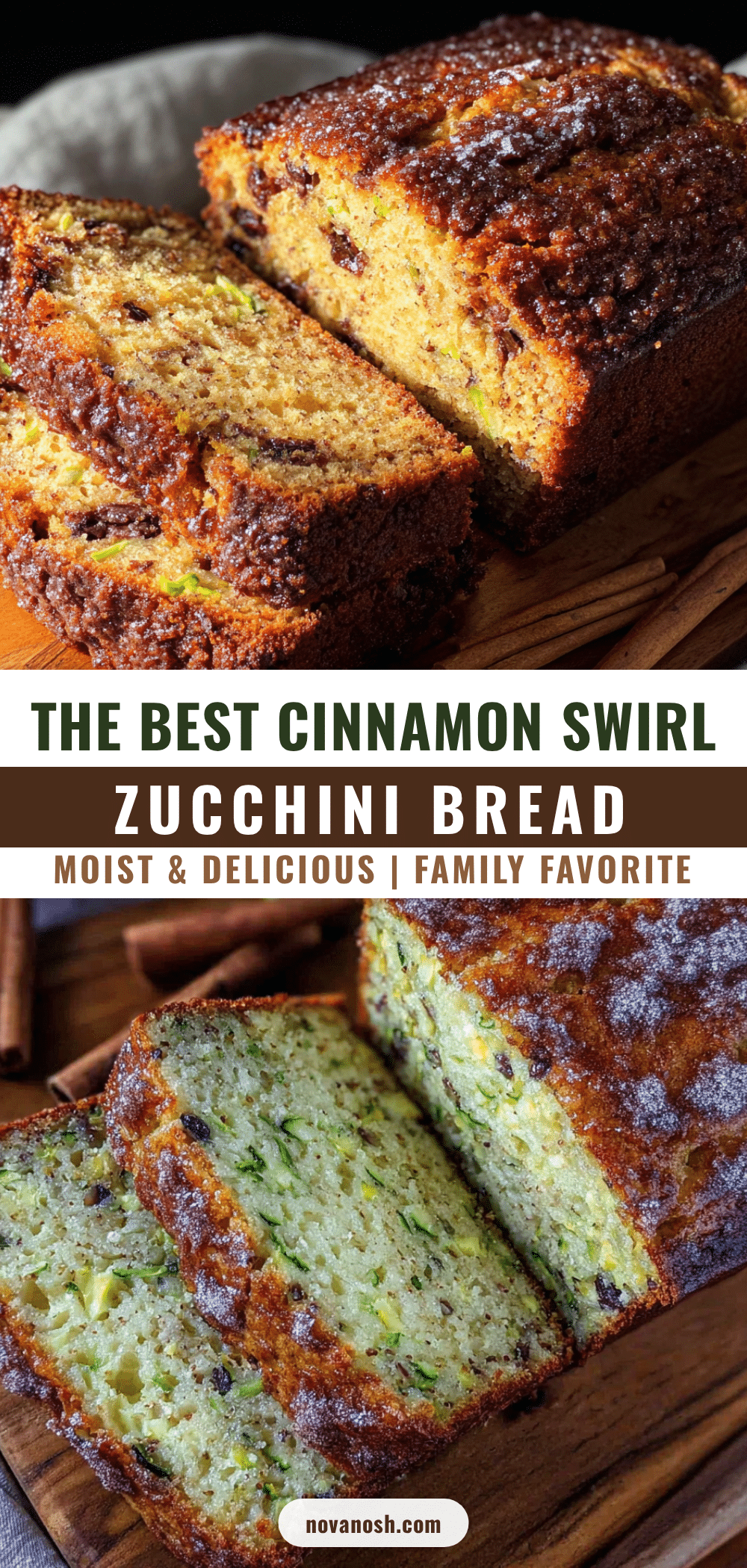 zucchini bread with cinnamon sugar topping recipe