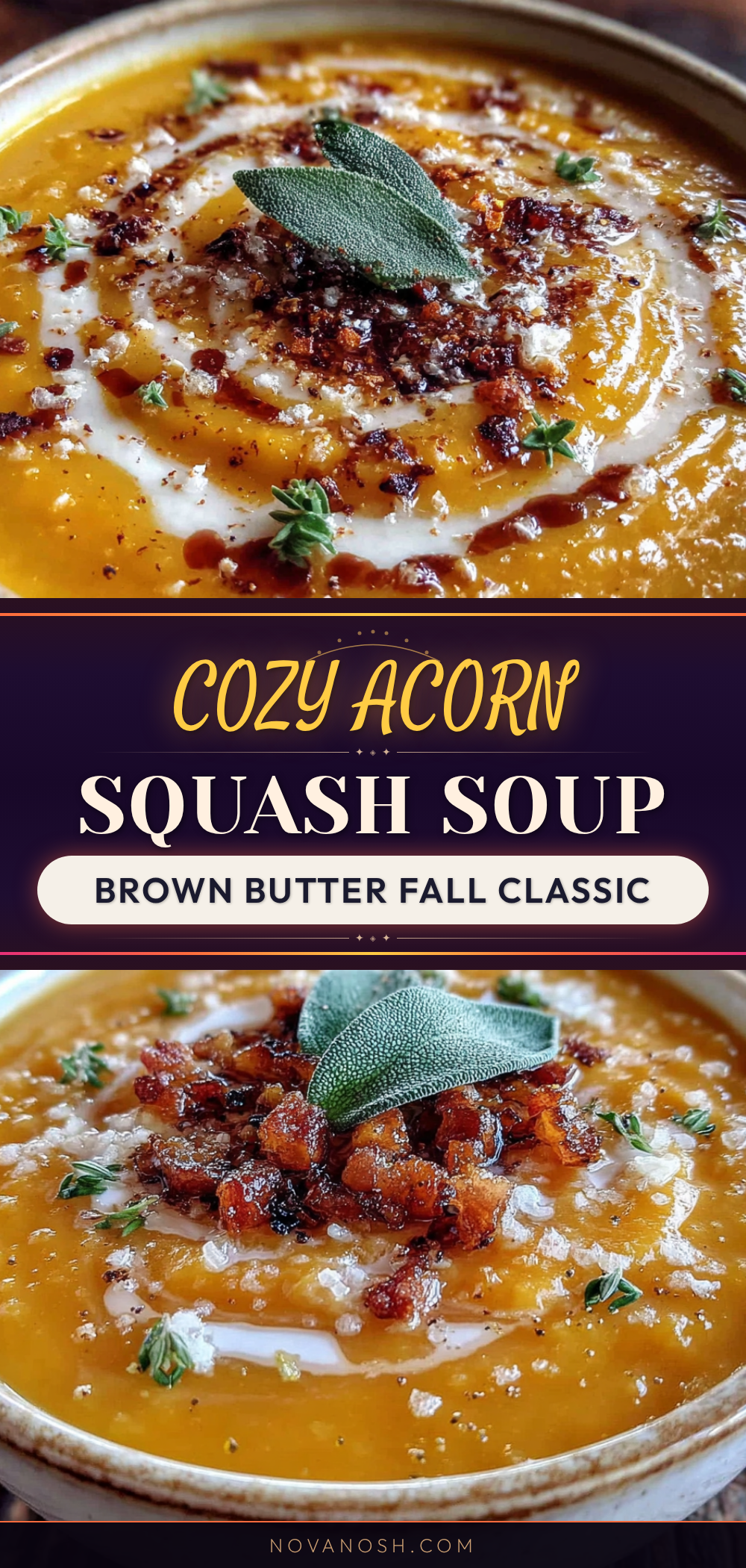 acorn squash soup with brown butter recipe