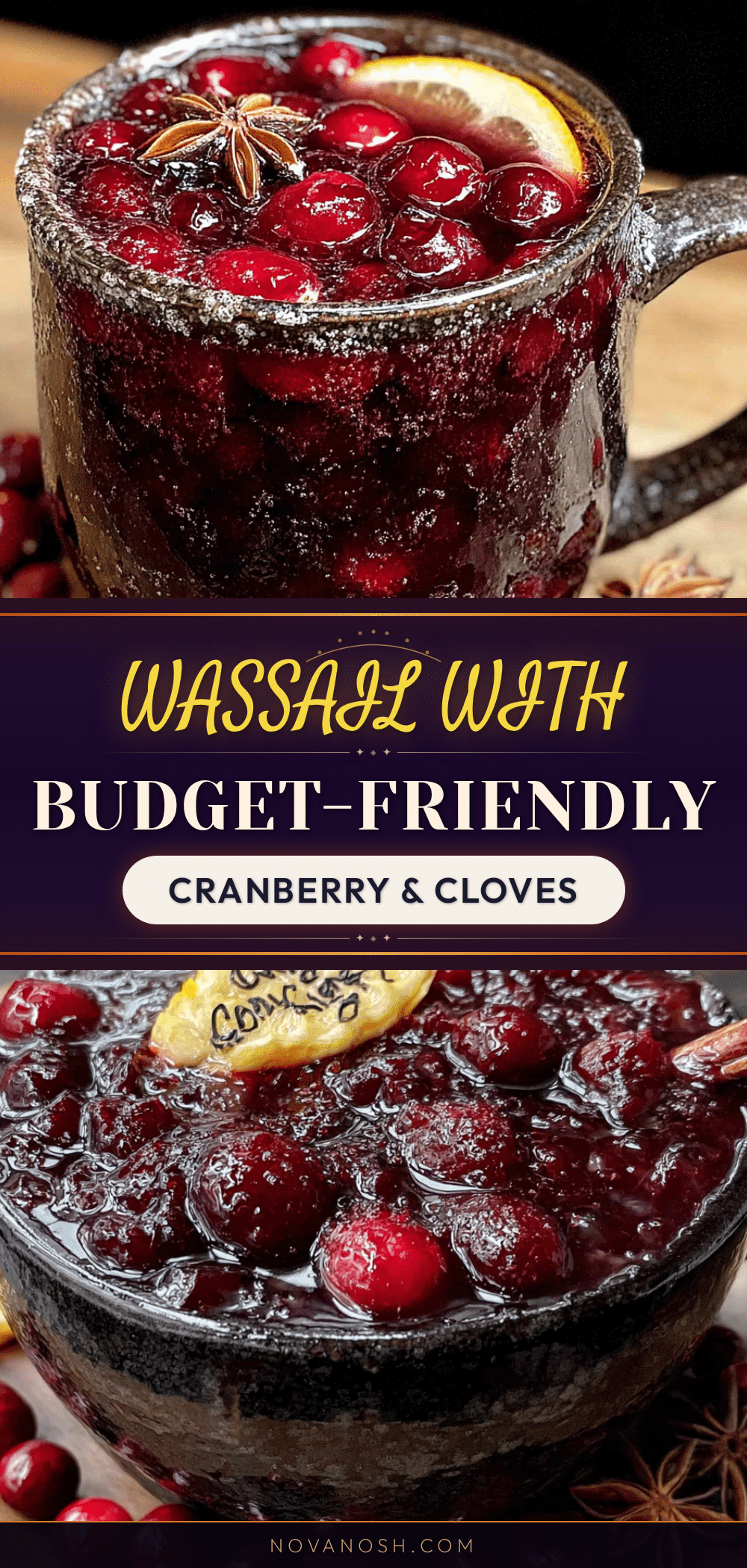 budget-friendly wassail with cranberry and cloves recipe