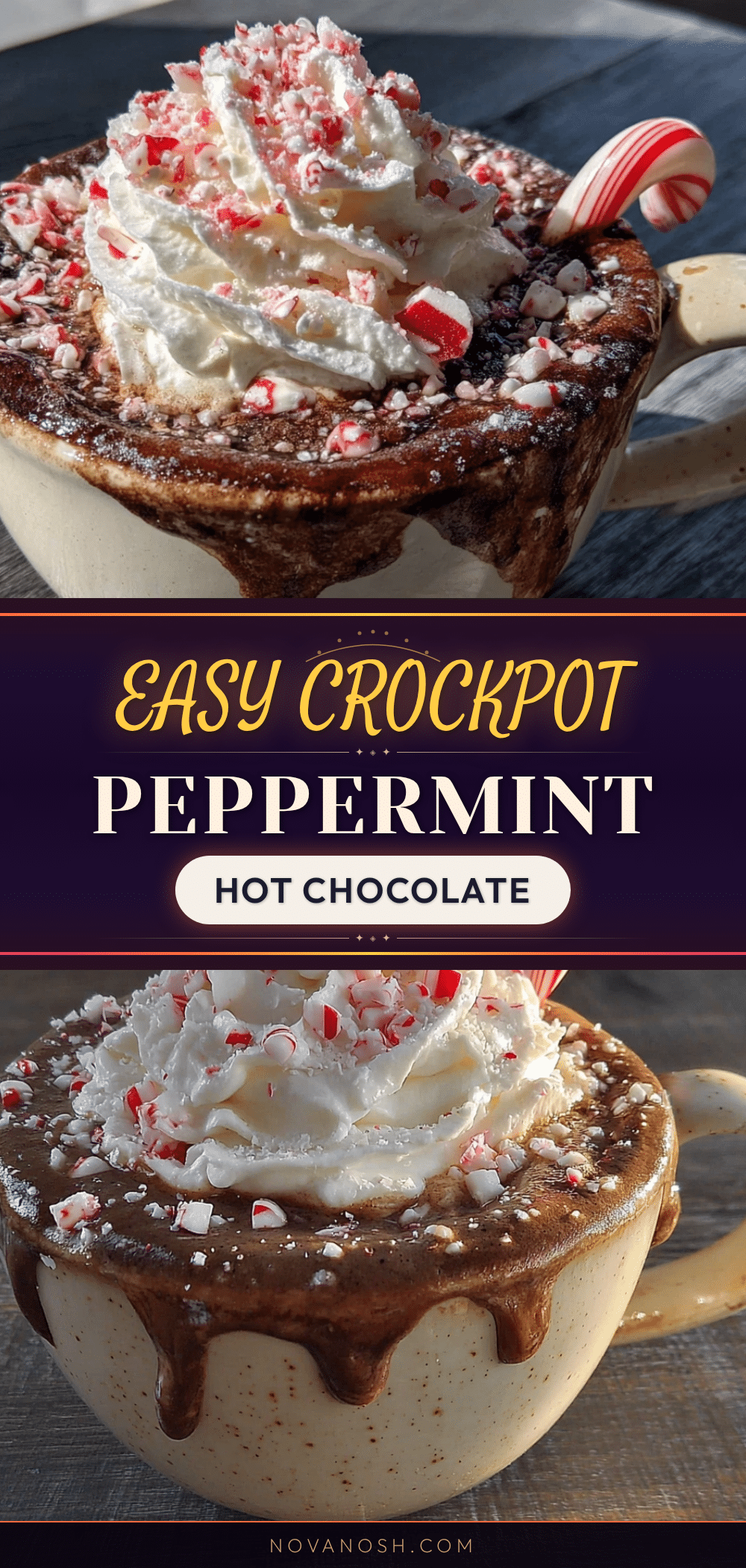 crockpot peppermint hot chocolate recipe